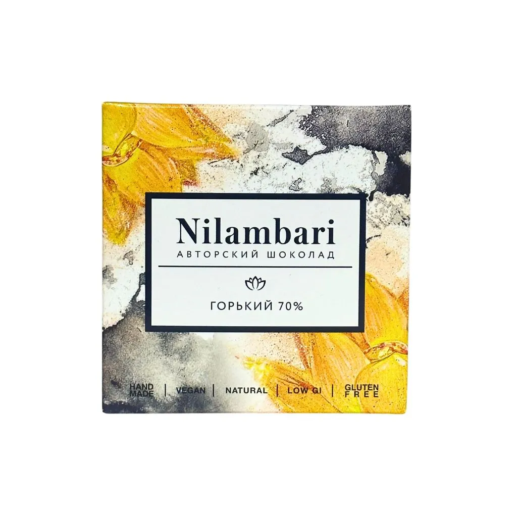 Nilambari авторский шоколад горький 70% 65гр thumbnail 1