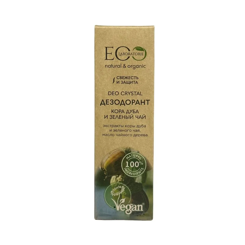 Эко лаборатория Дезодорант для тела Deo crystal Кора дуба и зеленый чая 50мл 12шт thumbnail 1