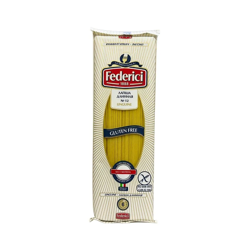 Federici Linguine Изделия макаронные без глютена Лапша длинная 400гр 12шт thumbnail 1