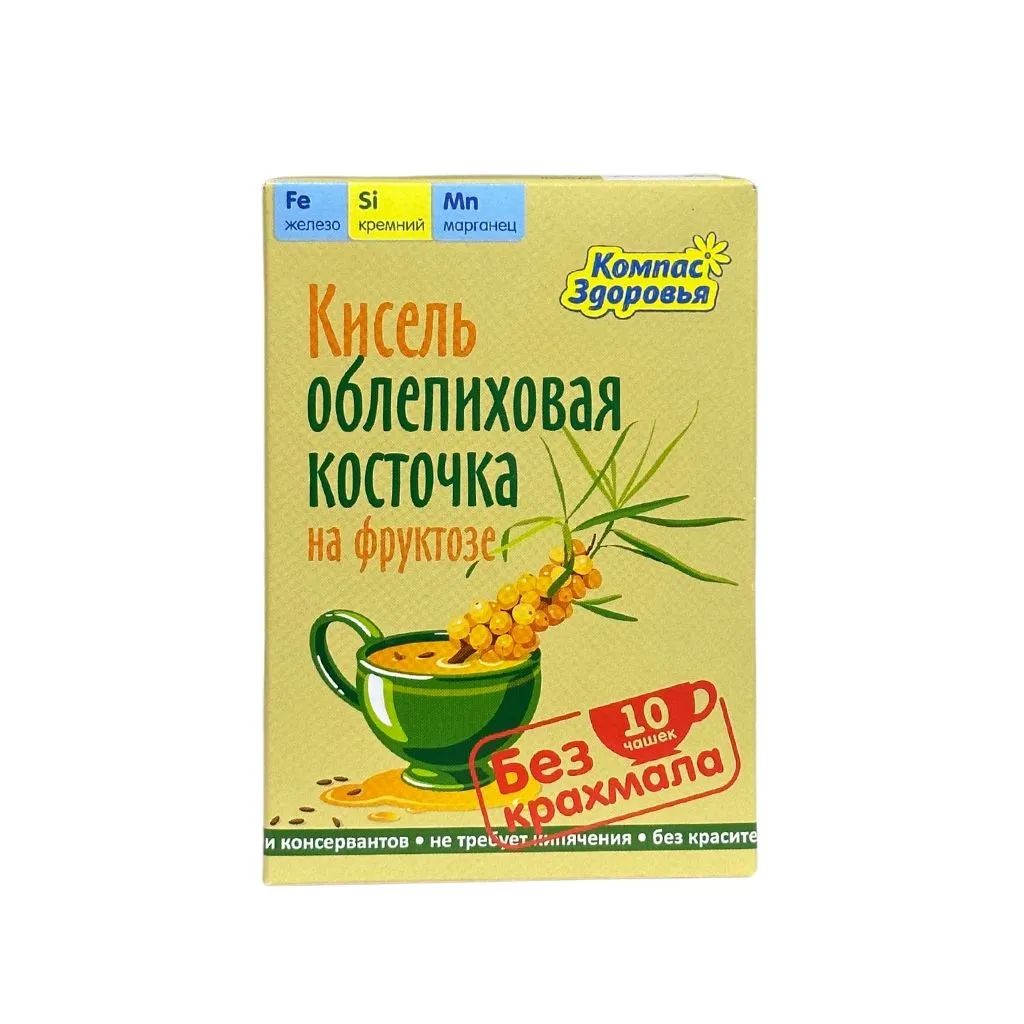 Кисель овсяно-льняной заварной Облепиховая косточка с фруктозой 150гр thumbnail 1
