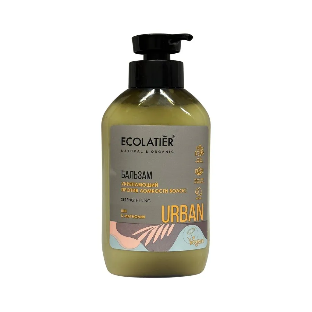 ECOLATIER URBAN Шампунь Укрепляющий против ломкости волос Ши и магнолия 600мл 8шт thumbnail 1