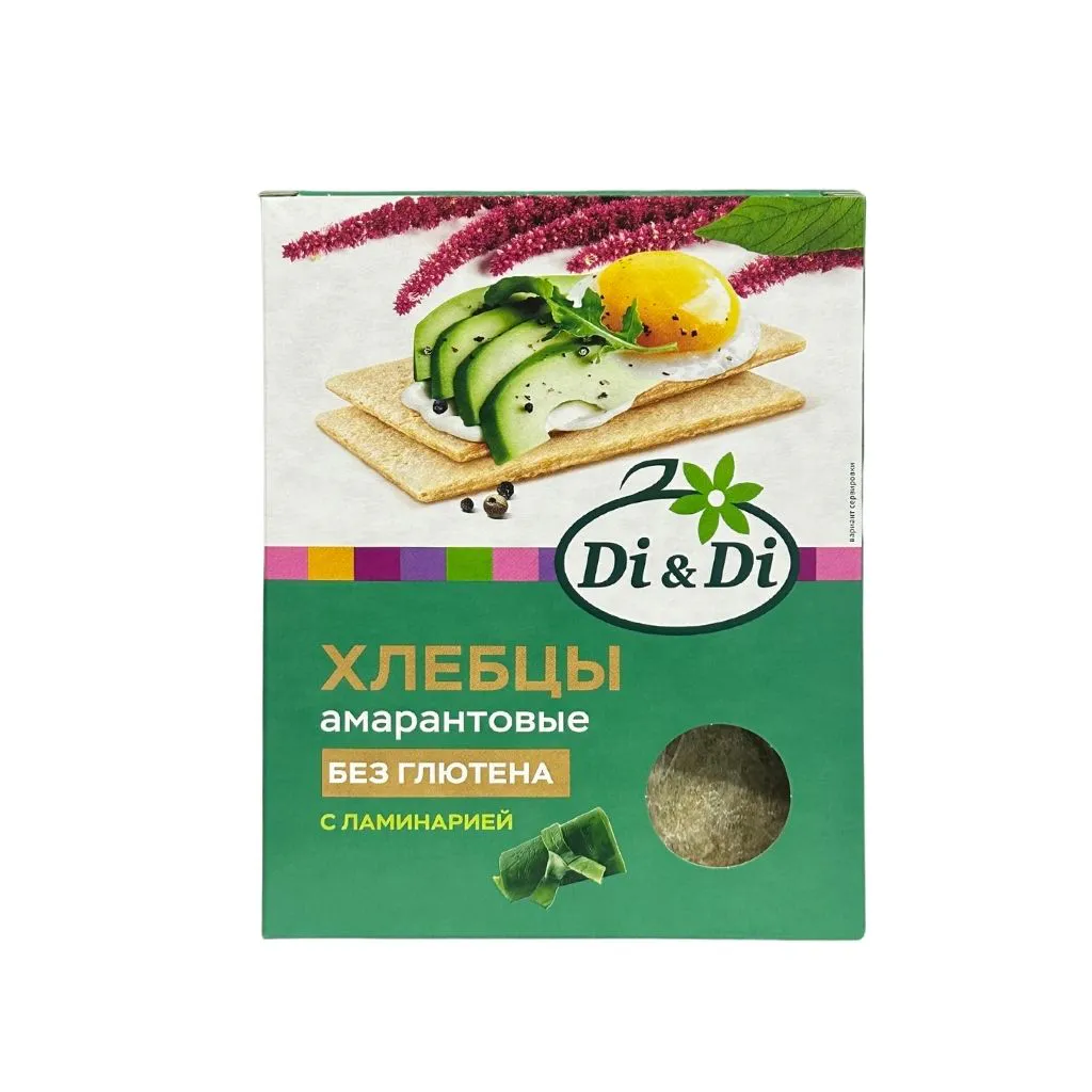 Ди Ди Хлебцы Амарантовые с ламинарией 195гр 30шт thumbnail 1