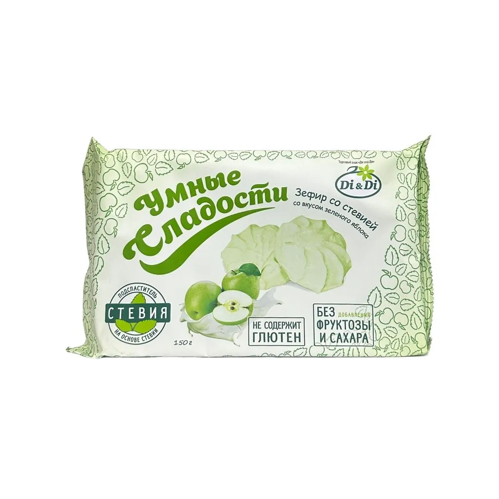 Зефир Умные сладости со вкусом зеленого яблока 150 гр 11 шт thumbnail 1