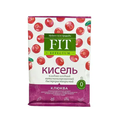 Фитпарад Кисель Клюква Effectum 30гр 35шт