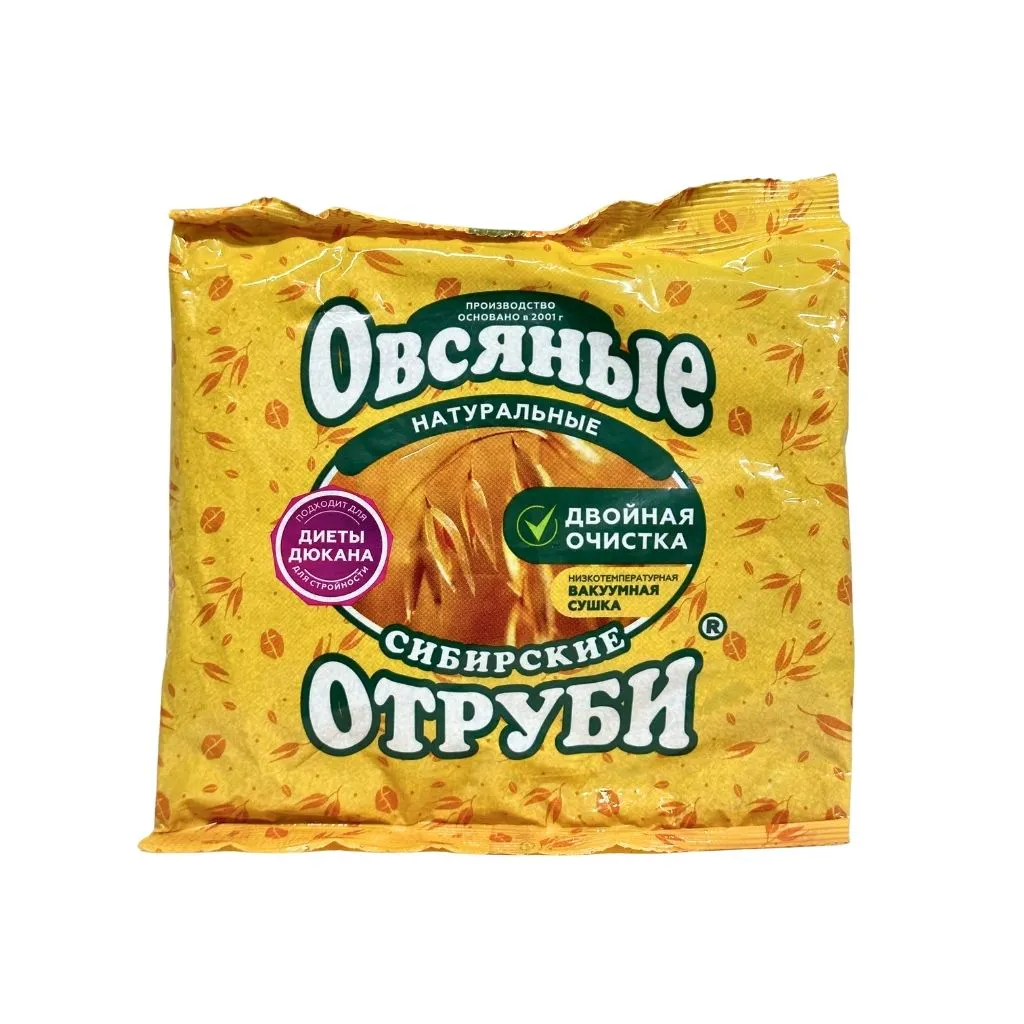 Сибирская клетчатка Отруби Сибирские Овсяные натуральные 200гр 20шт