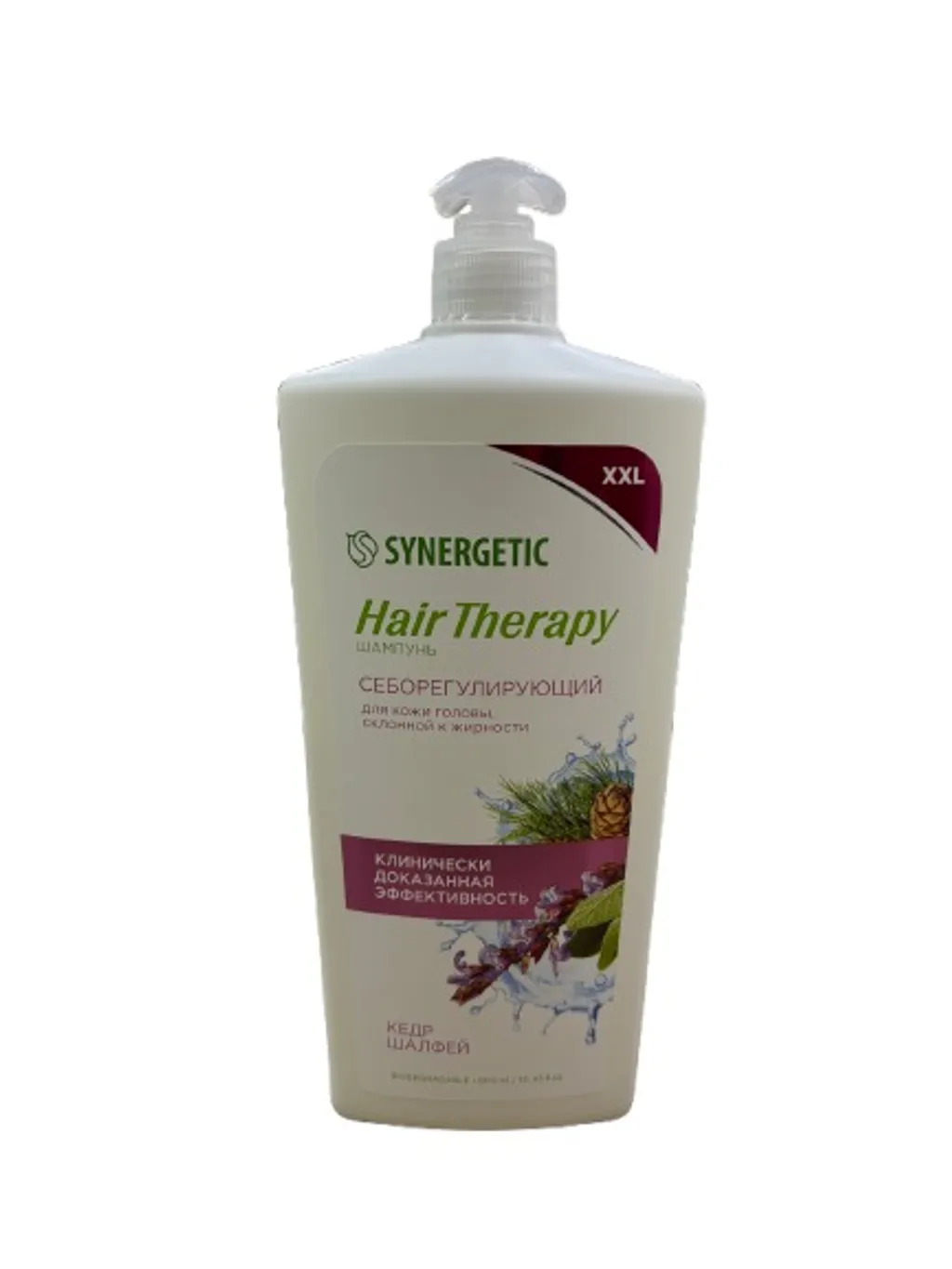 Синергетик Шампунь Себорегулирующий Hair Therapy 900мл 6шт thumbnail 1