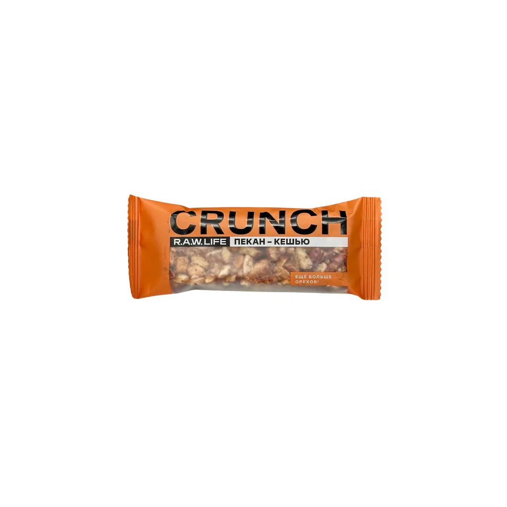 Рау лайф Ореховый батончик CRUNCH Choco Пекан-кешью 12шт thumbnail 1