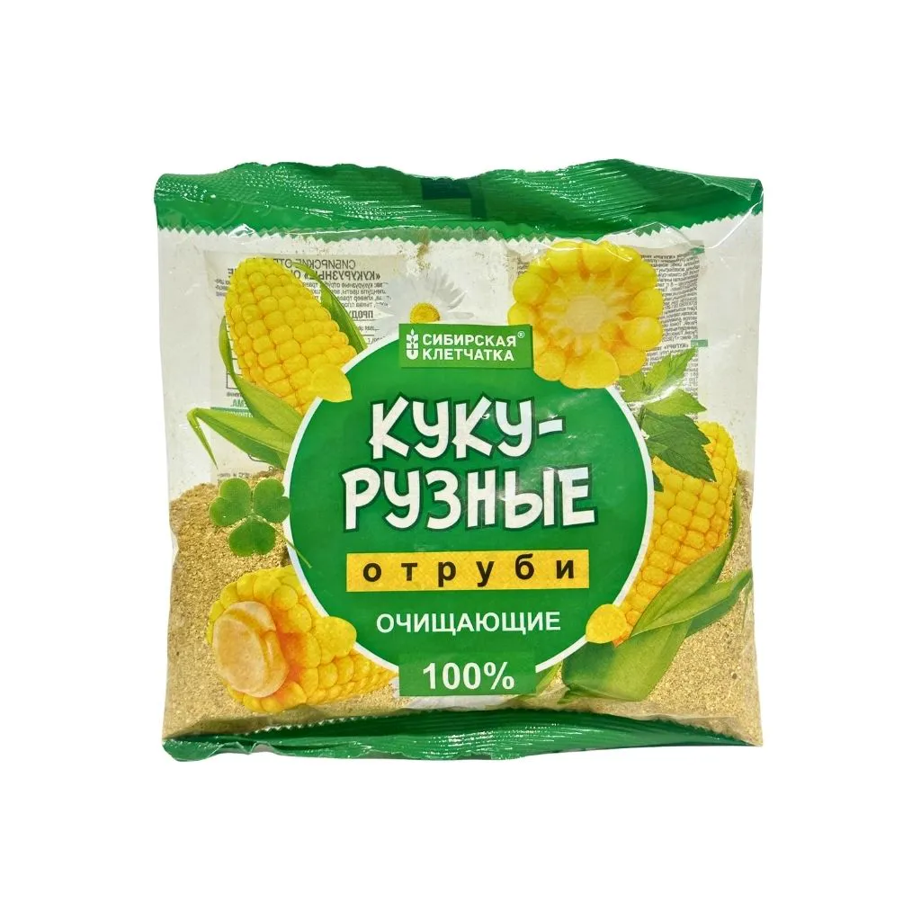 Сибирская клетчатка Сибирские отруби "Кукурузные" очищающие 180 грамм thumbnail 1