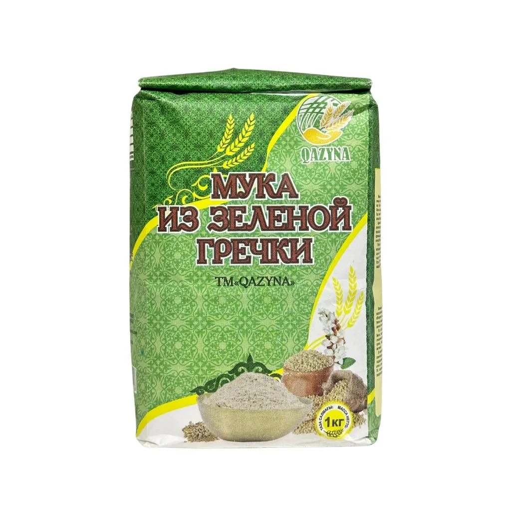 17% Казына Мука из зеленой гречки 1кг