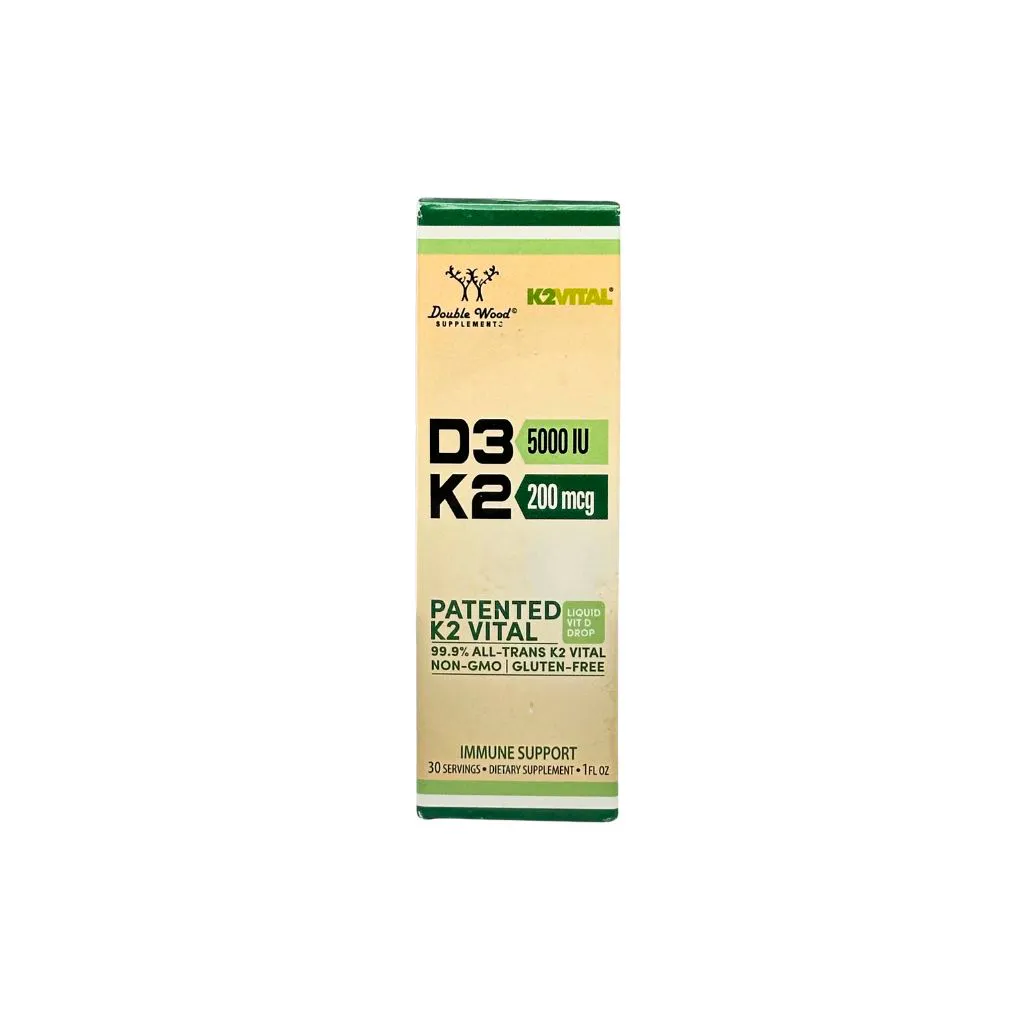 Double Wood  Vitamin D3K2 5000 IU 30ml thumbnail 1