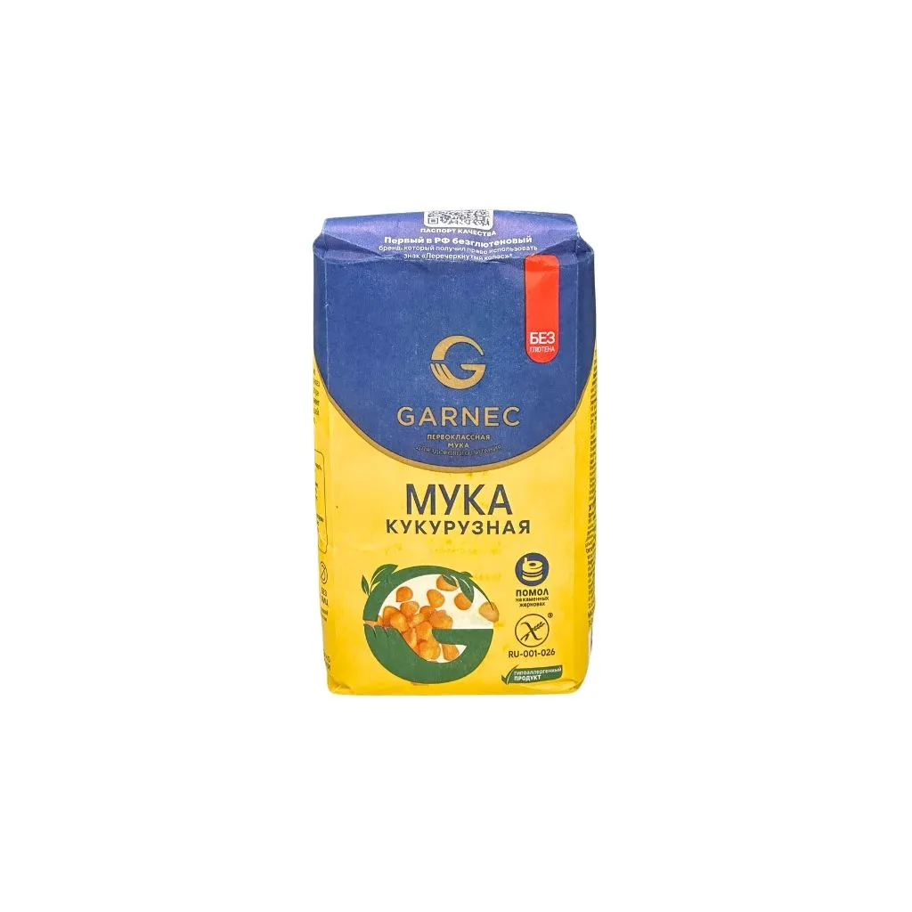 Гарнец Мука Кукурузная без глютена 500гр thumbnail 1