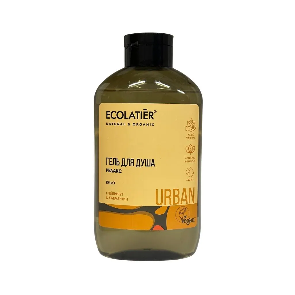 ECOLATIER URBAN Гель для душа Релакс Грейпфрут и Клементин 600мл 8шт thumbnail 1
