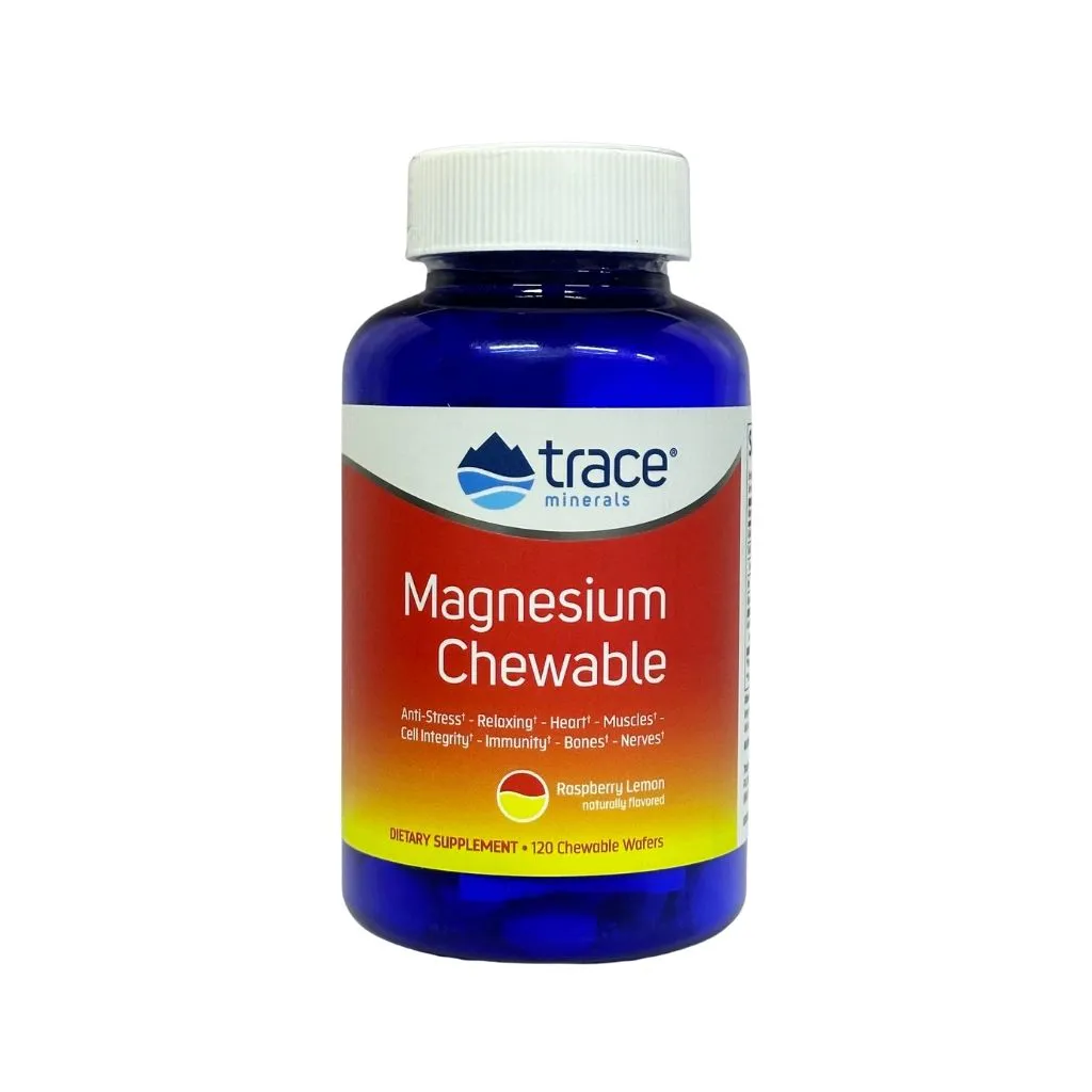 Trace minerals Magnesium Chewable Raspberry Lemon 120chewable thumbnail 1