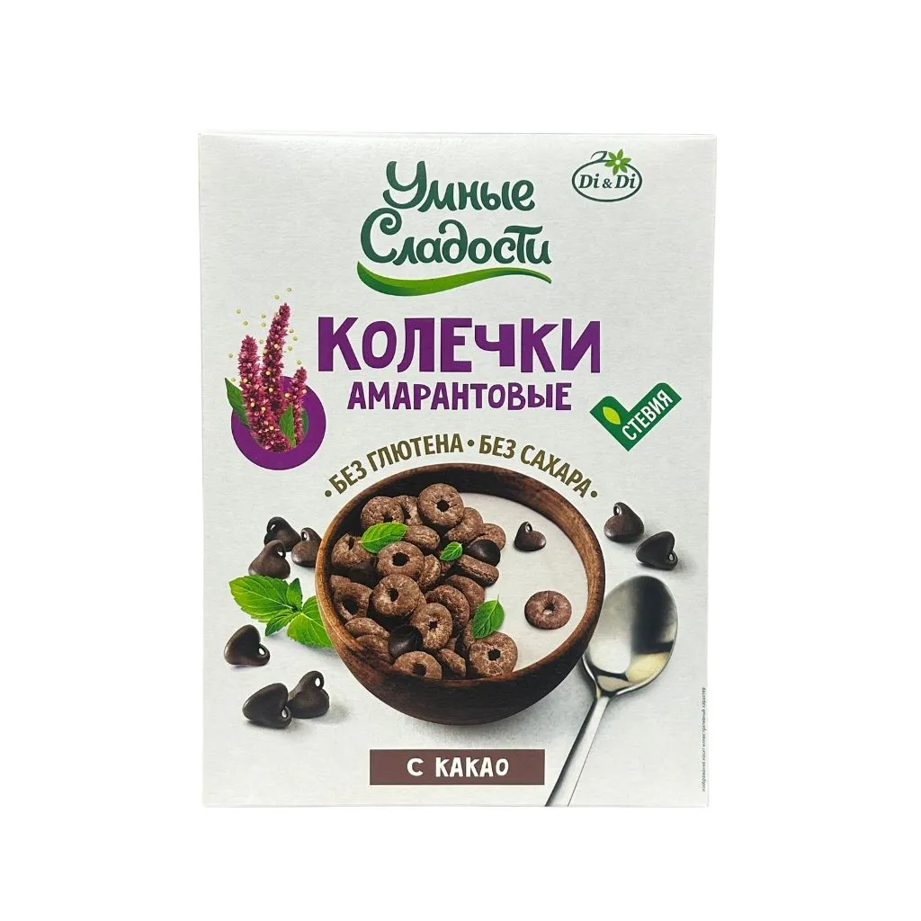 Колечки Умные сладости амарантовые с какао 150 гр 9 шт thumbnail 1
