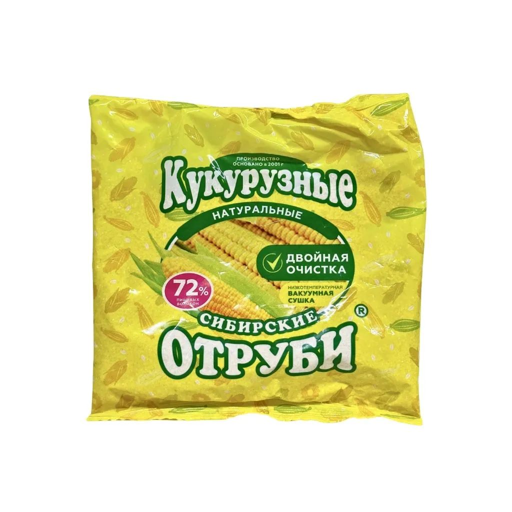 Сибирская клетчатка Сибирские отруби "Кукурузные" натуральные 180гр 20шт