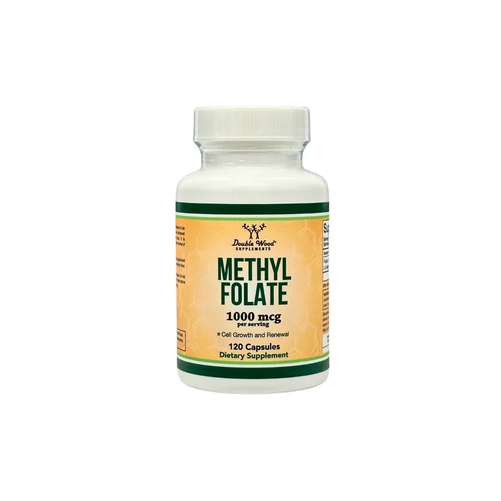 Double Wood Methyl folate 1000mg 120cap thumbnail 1