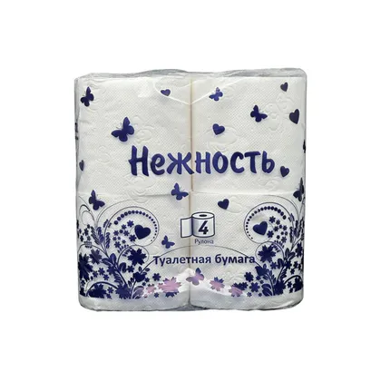 20% Нежность Туалетная бумага 4шт