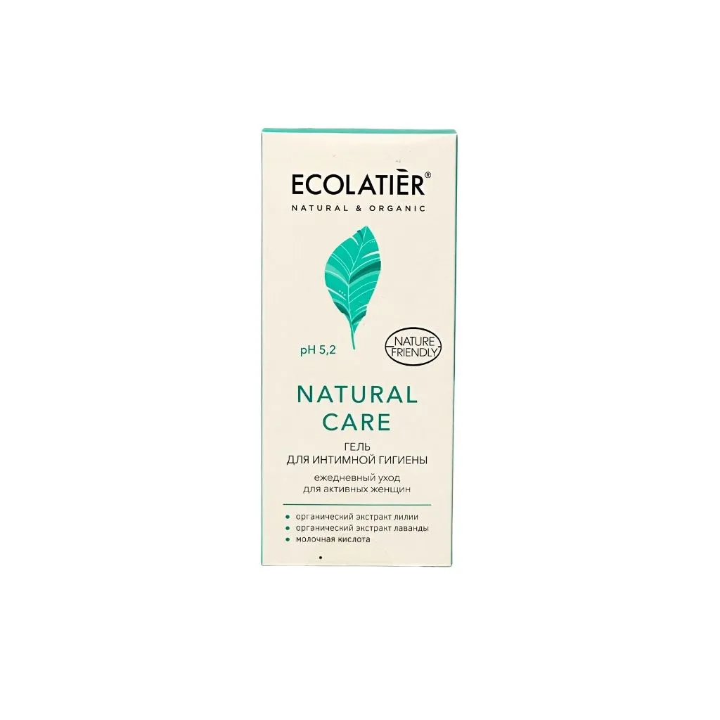 ECOLATIER Гель для интимной гигиены Natural Care Ежедневный уход 250мл 8шт thumbnail 1