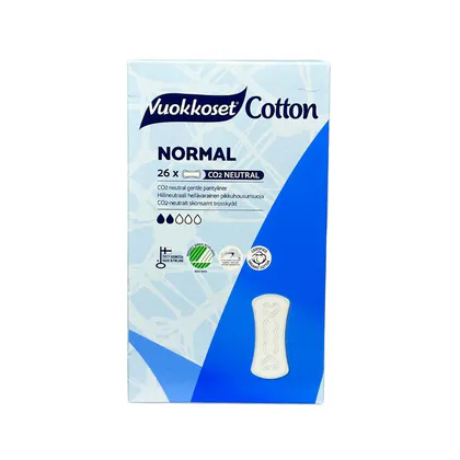 20% Vuokkoset 26 Cotton Прокладки женские ежедневные 15шт