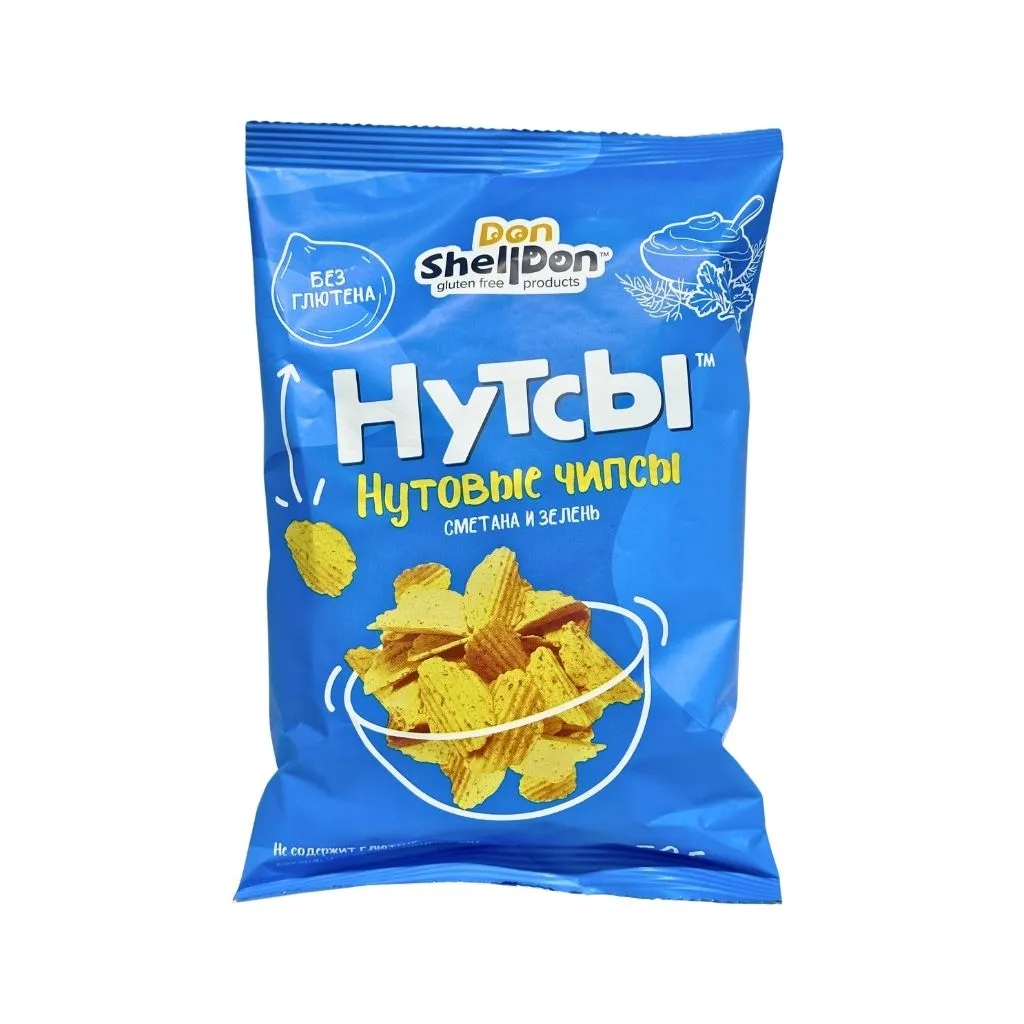Чипсы нутовые НУТСЫ Сметана и зелень 50 гр thumbnail 1