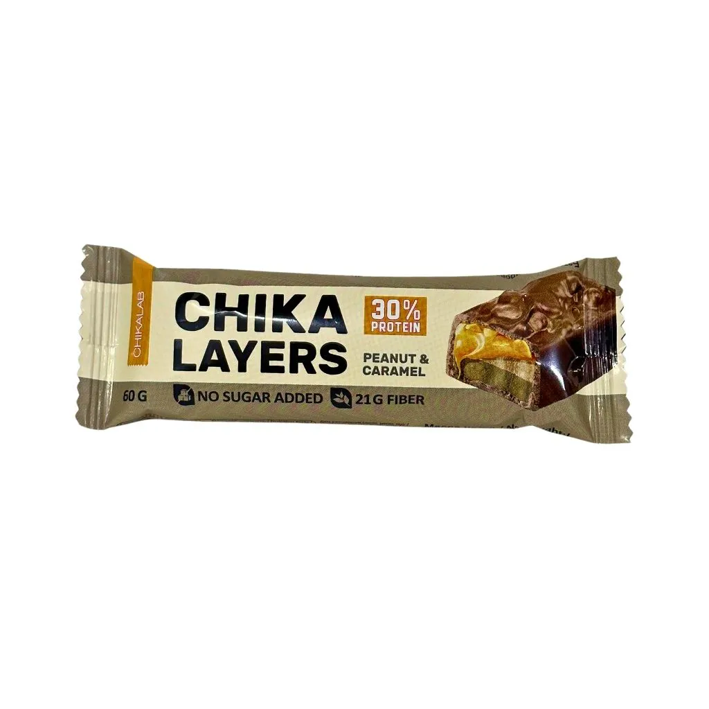 Chikalab Layers Батончик глазированный Соленая карамель и Арахис 60гр 20шт thumbnail 1