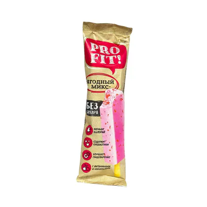 Pro Fit Эскимо Ягодный микс с ягодными пюре без сахара 50гр*21