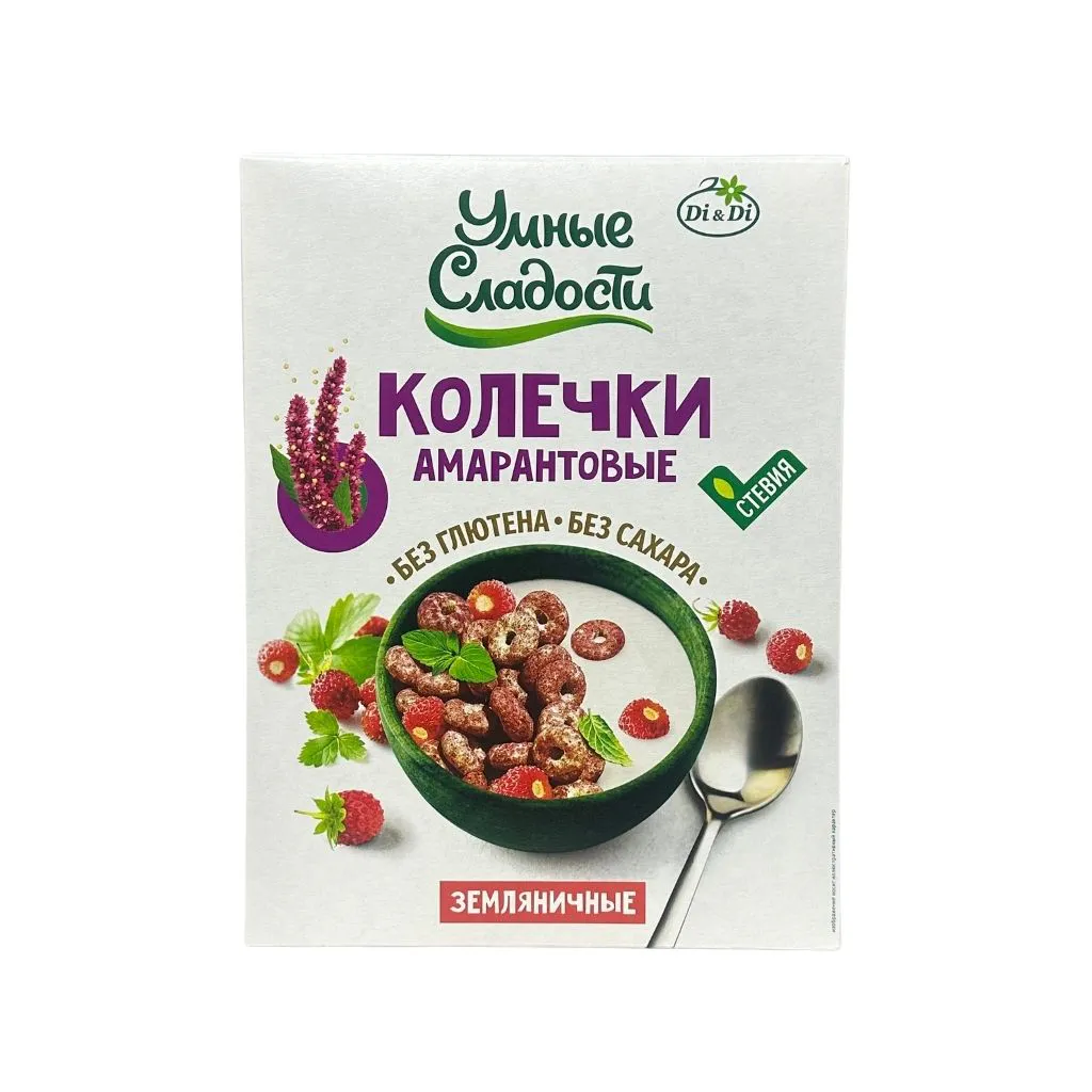 Колечки Умные сладости амарантовые Земляничные 150 гр 9 шт thumbnail 1