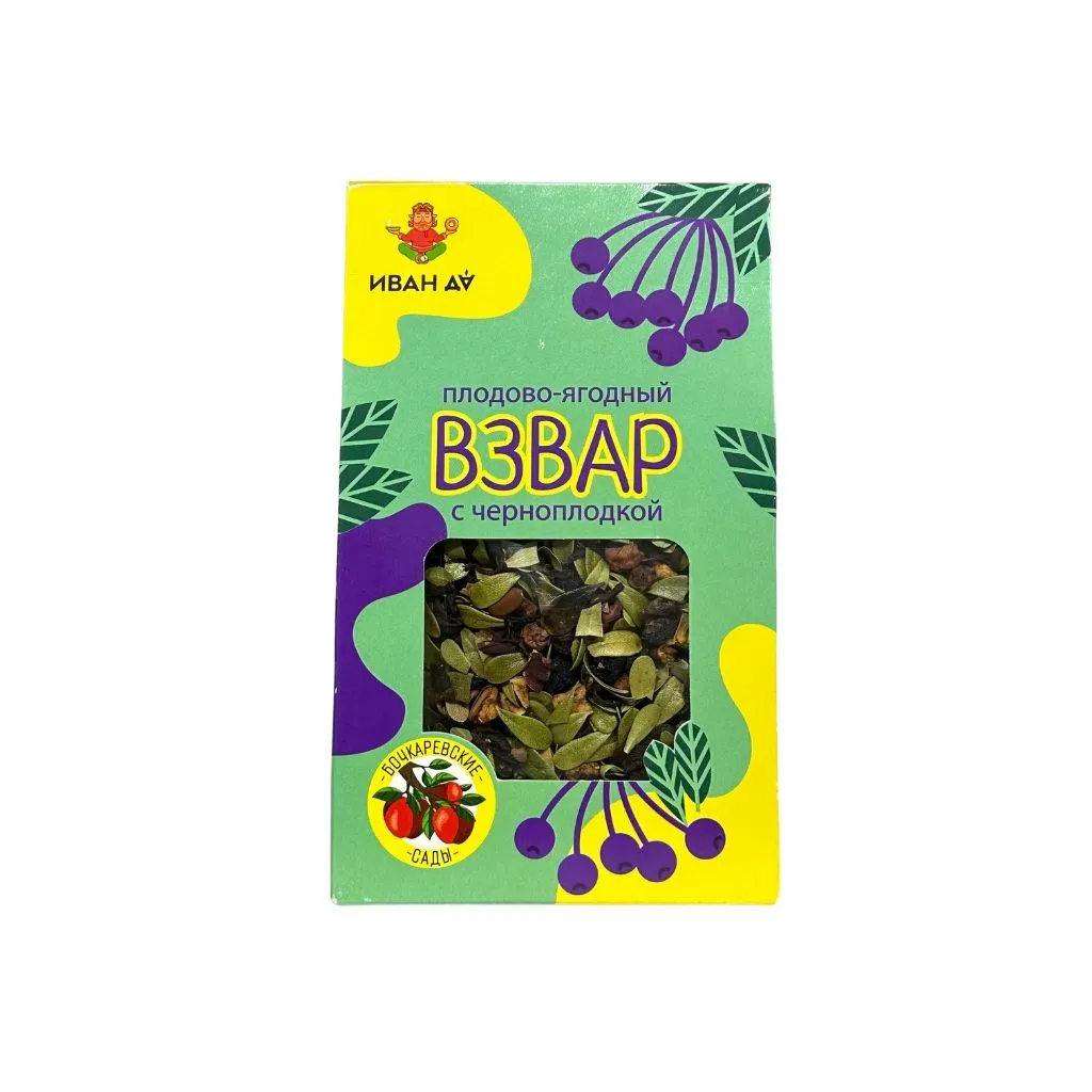 Иван да Плодово-ягодный взвар с черноплодкой 96 гр thumbnail 1