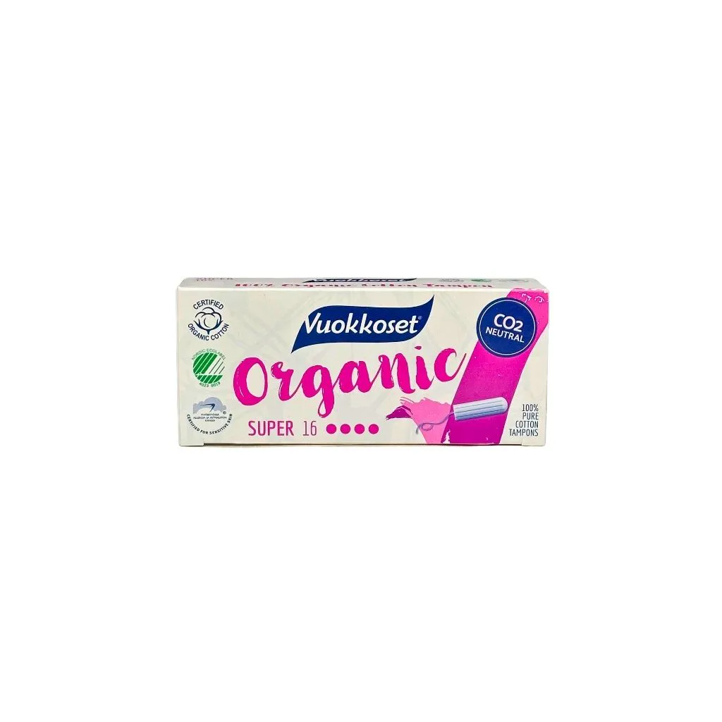 20% Vuokkoset 16 Organic super Тампоны женские гигиенические 20шт thumbnail 1