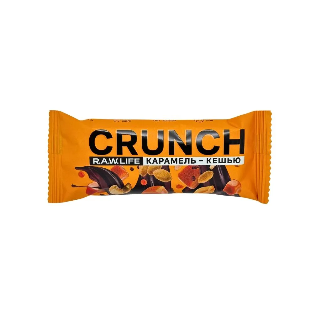 Рау лайф Ореховый батончик CRUNCH Choco Карамель-кешью thumbnail 1