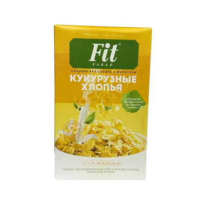 Фитпарад Кукурузные хлопья со стевией 200гр 12шт