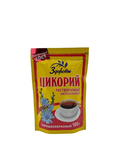Цикорий порошок Здоровье зип пакет 100 гр 12