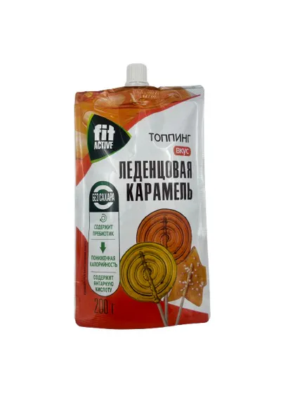 Фит Топпинг Леденцовая Карамель дой-пак 200гр 10шт