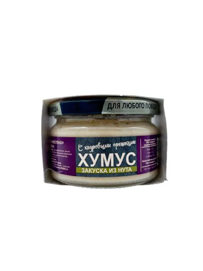 20% Закуска Тайна Востока-хумус С кедровыми орешками 200гр 12шт