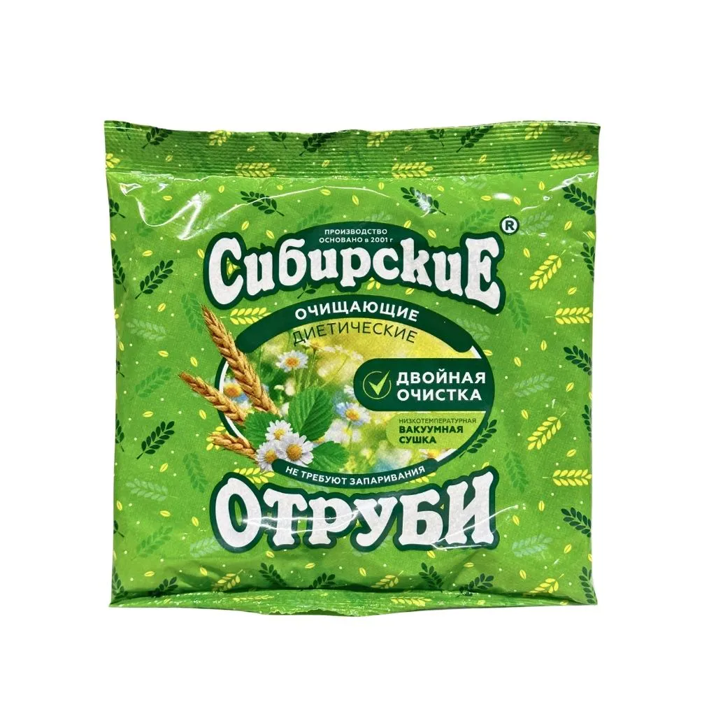 Сибирская клетчатка Отруби Пшеничные очищающие 200гр 20шт thumbnail 1