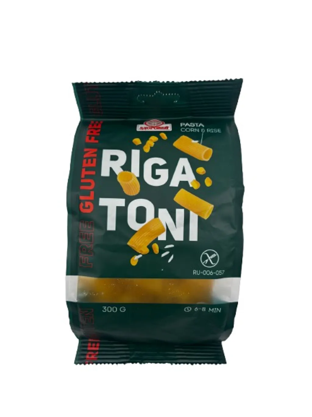 Макароны Трубочки RIGATON кукурузно-рисовые 300гр 5шт thumbnail 1