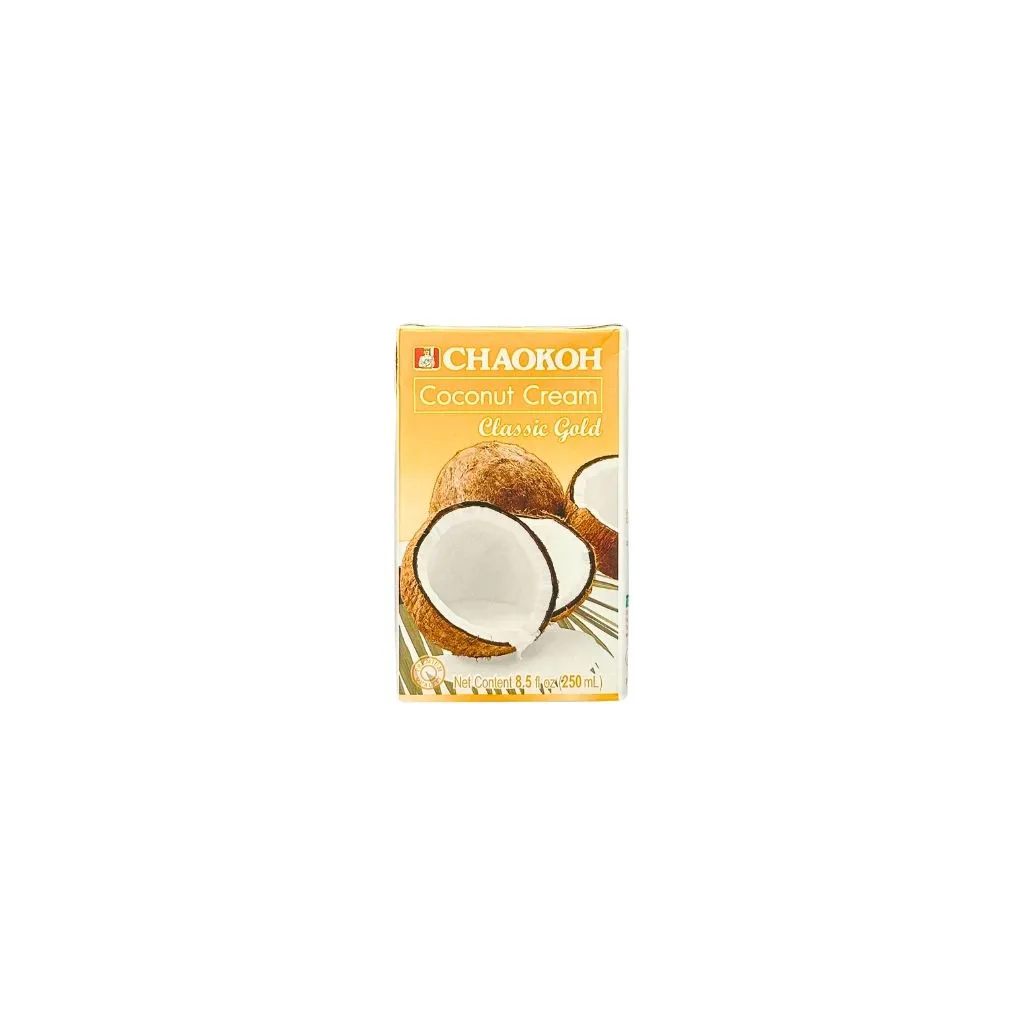 Кокосовые сливки CHAOKON CLASSIC GOLD 20-22 % жир 250 мл тетра пак thumbnail 1
