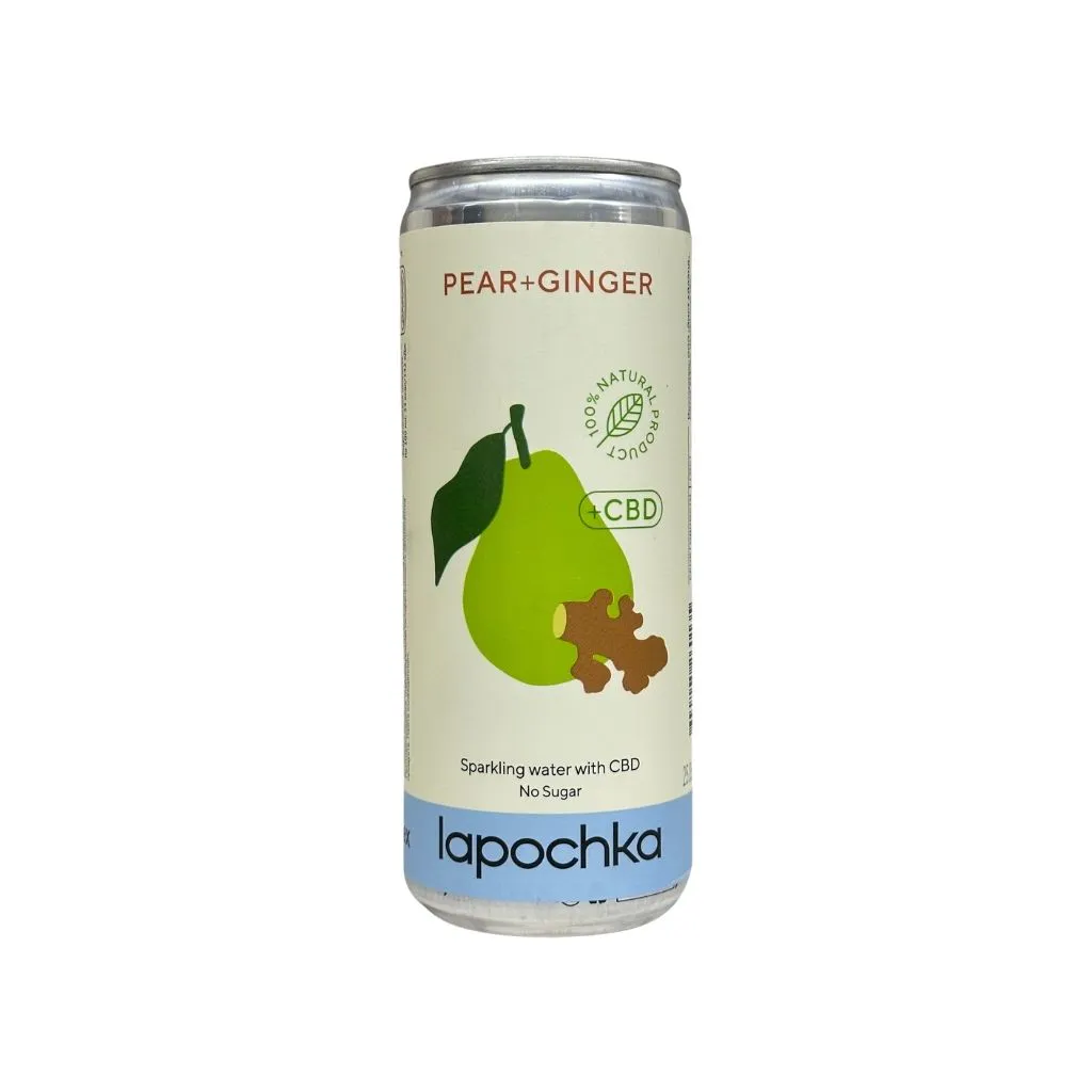 20% Лапочка Vitamin Water CBD Груша напиток безалькогольный 330мл thumbnail 1