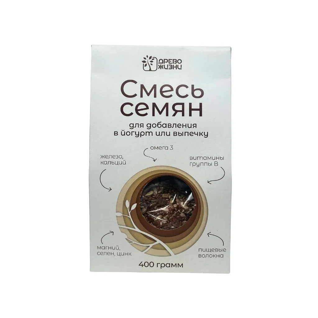 Смесь семян для добавления в йогурт и выпечку 400 гр 1/12 thumbnail 1